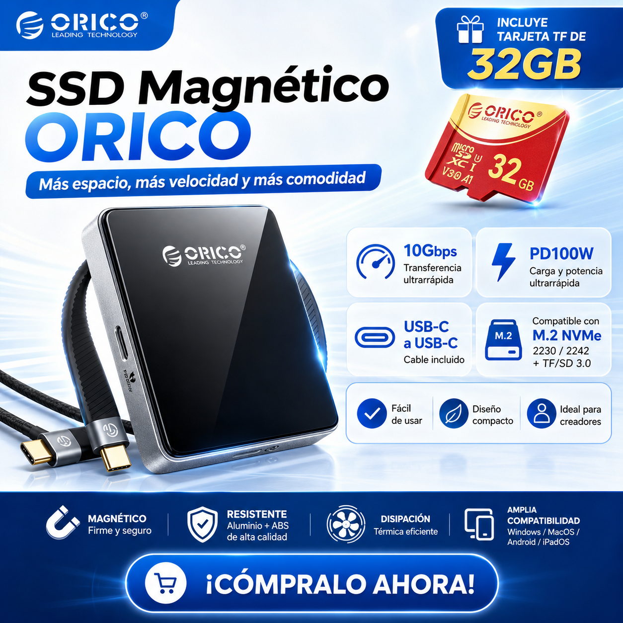 SSD Magnético ORICO