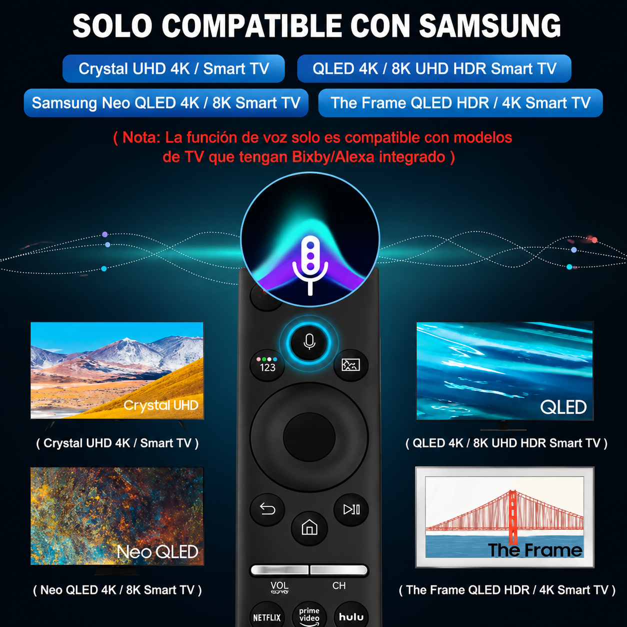 Control Universal Samsung BN59 con Voz